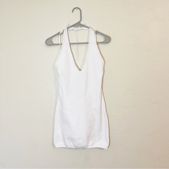 Lioness Heavenly Sent Mini Halter Tie Dress White 8 - Picture 5 of 7